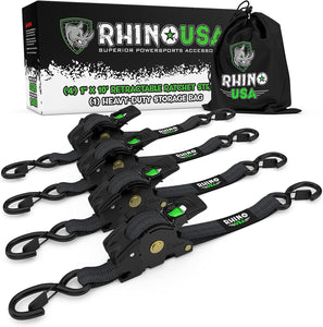 Rhino USA 4 stk Jekkestestropper 3 m 548 kg maks bruddstyrke.