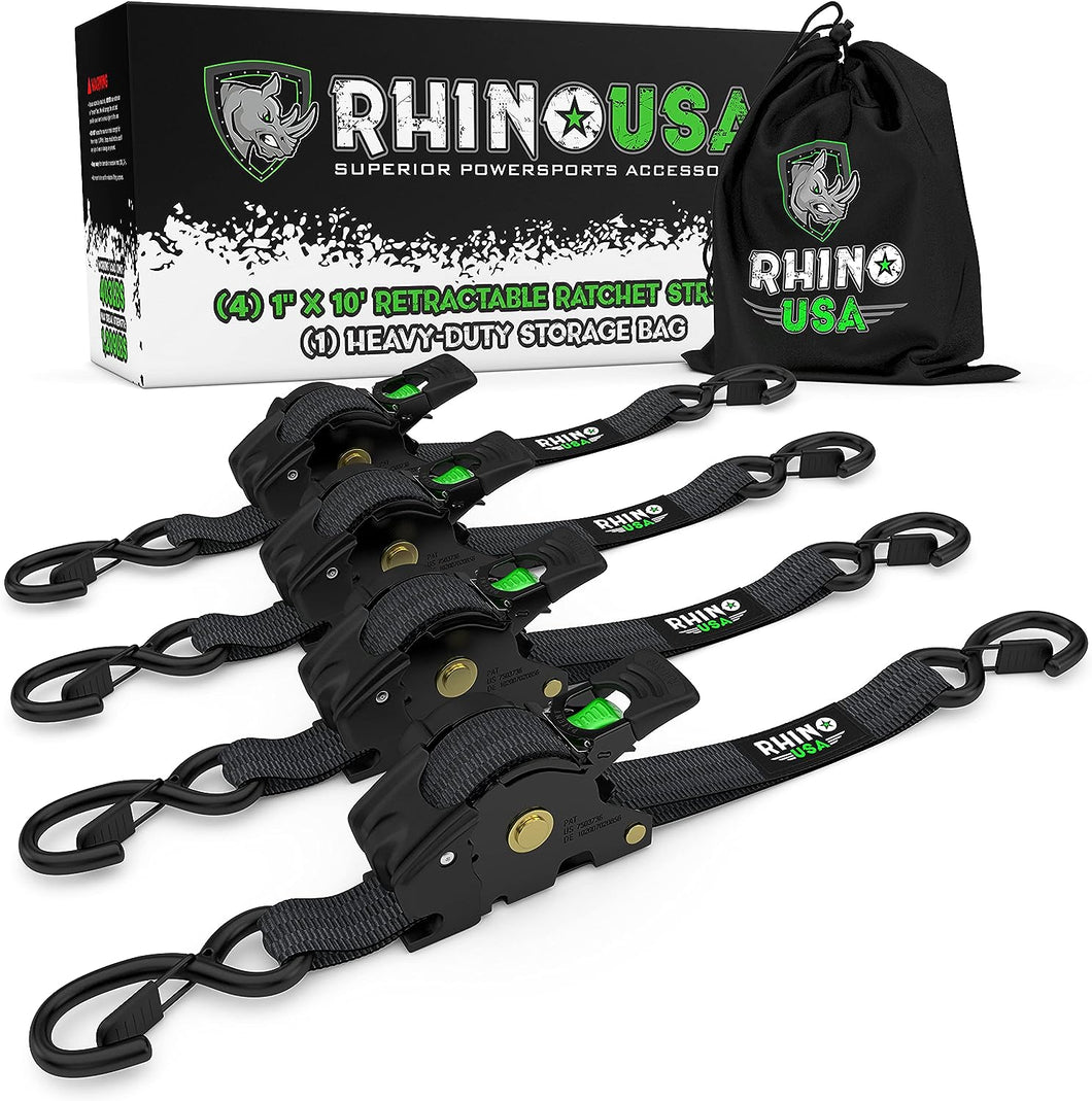 Rhino USA 4 stk Jekkestestropper 3 m 548 kg maks bruddstyrke.