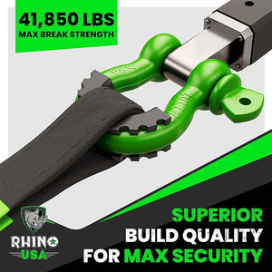 Rhino USA 2 stk D Sjakkler 19000 kg maks bruddstyrke.